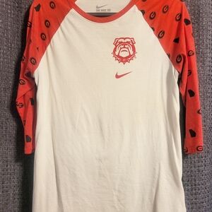 Nike UGA 3/4 Sleeve T-Shirt